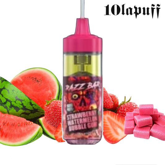 PUFF 16000 RAZZBAR  - Fraise Pastèque Bubblegum - 10lapuff