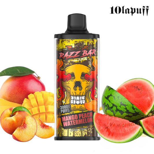 PUFF 30000 RAZZBAR - Peach Mango Watermelon-