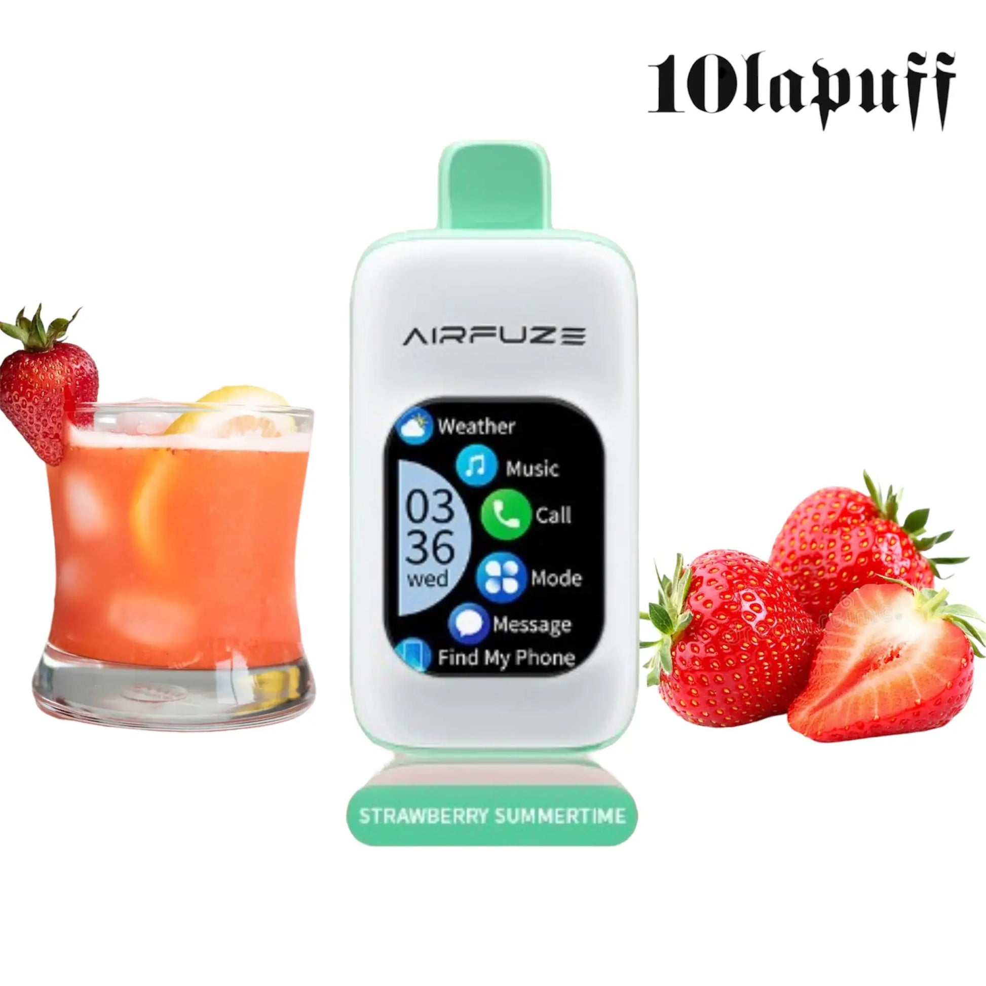 AIREFUZE PUFF 30000 Strawberry Summertime | Smart Vape Summer Strawberry Flavor 10lapuff AIREFUZE PUFF 30000 Strawberry Summertime | Smart Vape Summer Strawberry Flavor 10lapuff