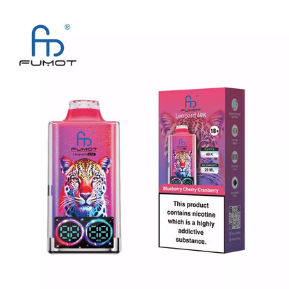 PUFF 40000 LEOPARD FUMOT - Mirtillo Ciliegia Mirtillo rosso