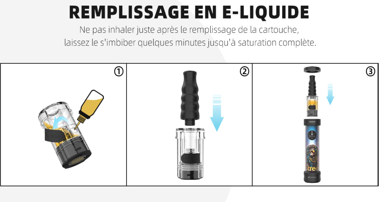KARTUSCHE SHISHA LUFTWIDERSTAND INTEGRIERT 0.4 OHM 6ML (2 STÜCK) - FUMYTECH