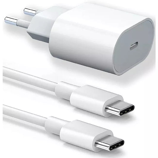 20w Fast Charger with USB Type C cable