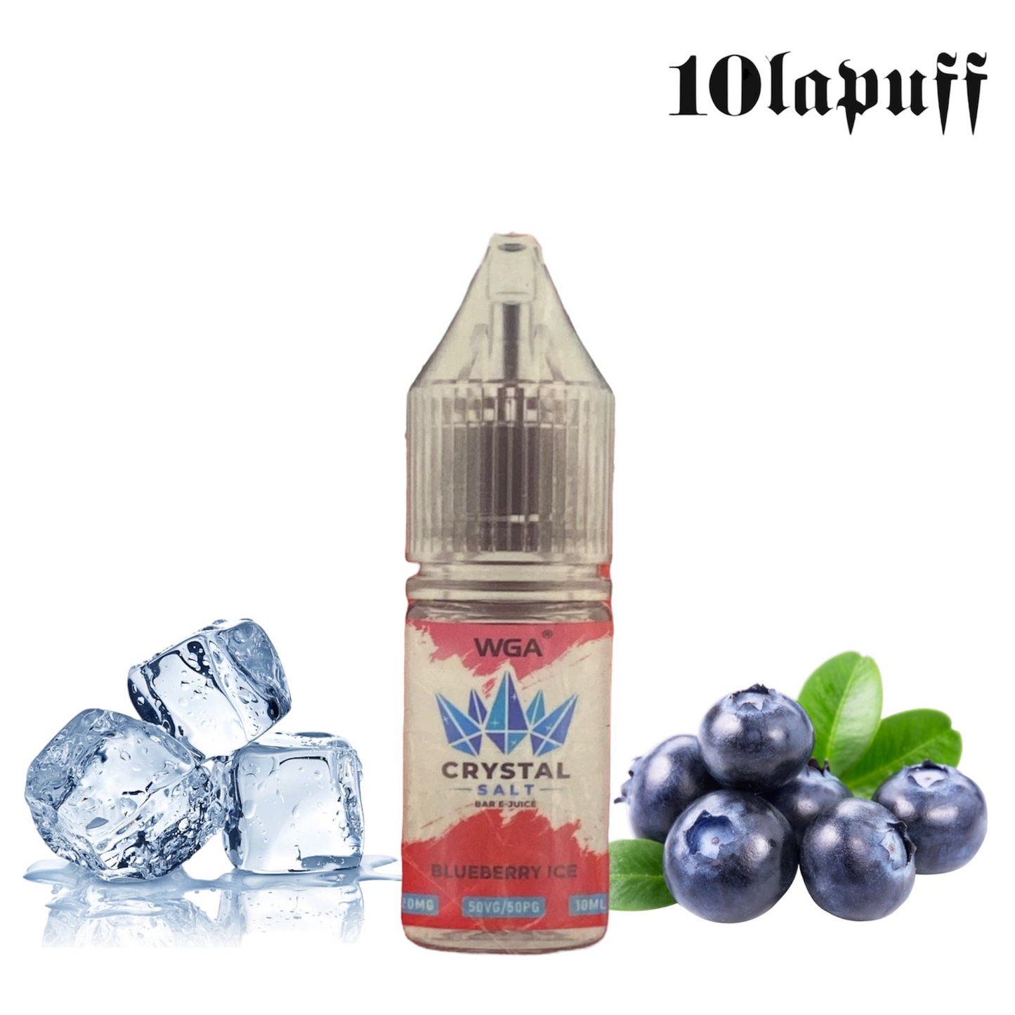 E-Liquid WGA - Geschmack Heidelbeere Eis 20mg/ml - 10ml (50/50)