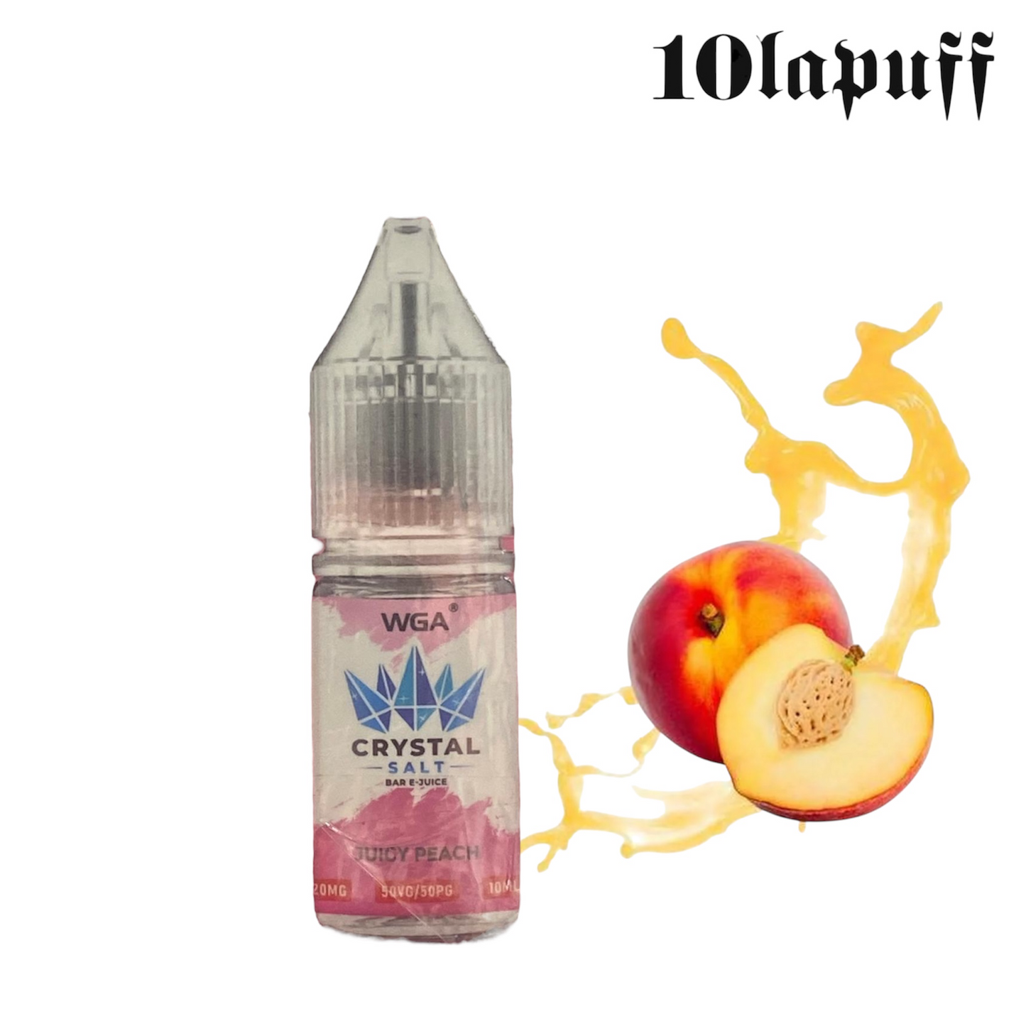 E-vätska WGA - Smak Saftig Persika 20mg/ml - 10ml (50/50)