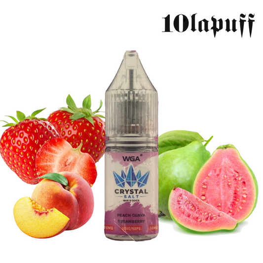 E-Liquid WGA - Gusto Fragola Guava Pesca 20mg/ml - 10ml (50/50)