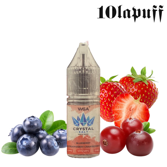 E-Liquid WGA - Gusto Mirtillo Fragola Mirtillo Rosso 20mg/ml - 10ml (50/50)