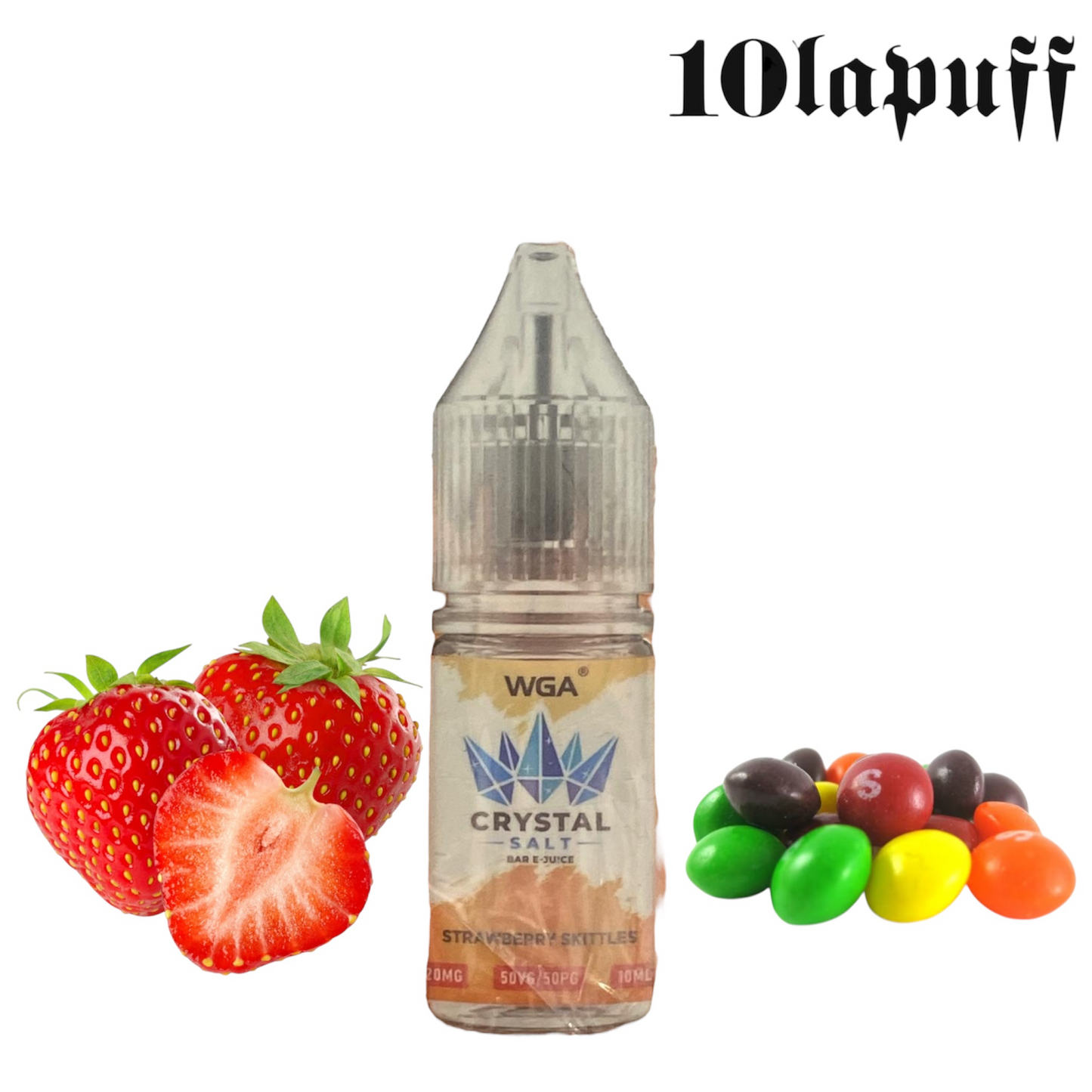 E-Liquid WGA - Geschmack Strawberry Skittles 20mg/ml - 10ml (50/50)