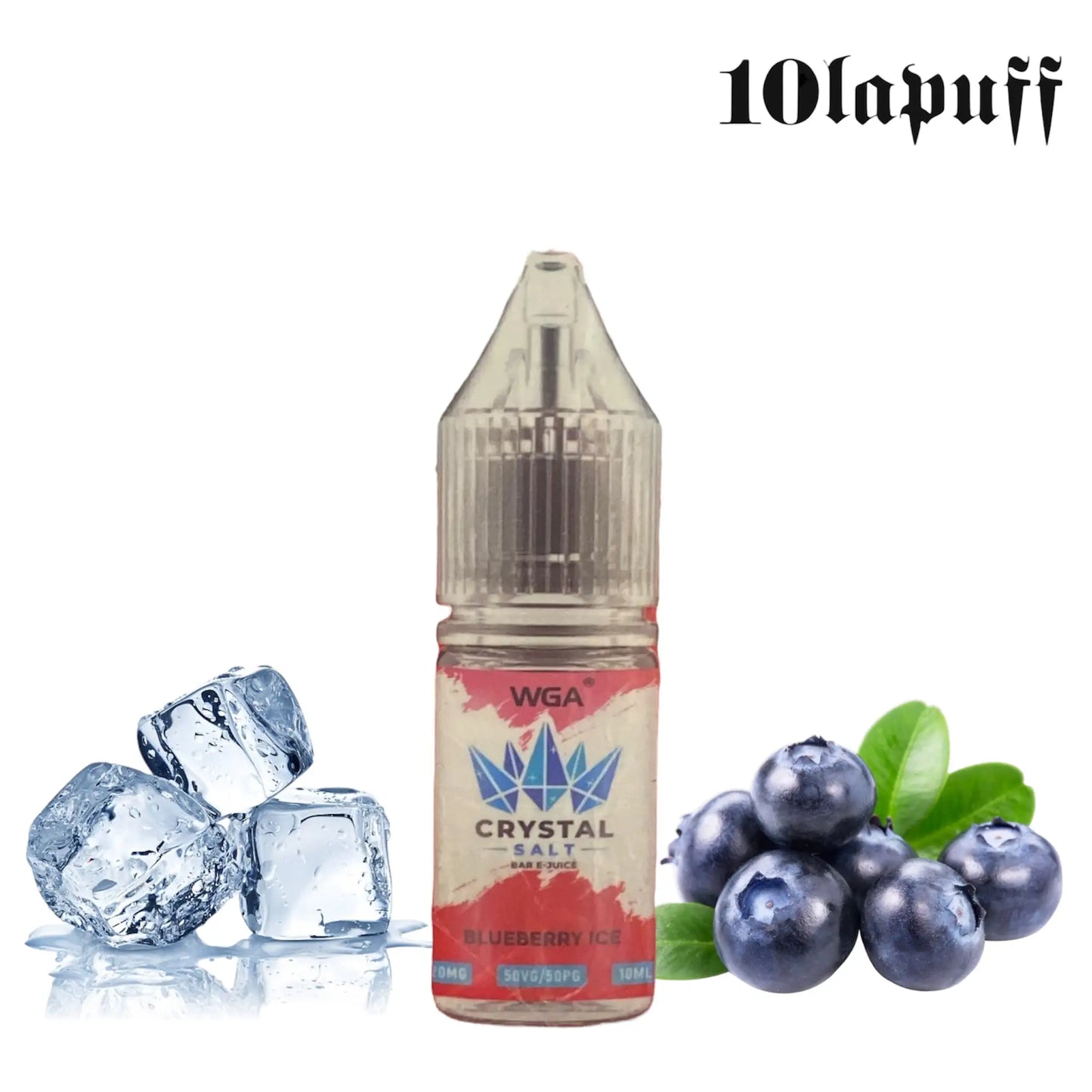 E-Liquid WGA - Saveur Blueberry Ice 20mg/ml - 10ml (50/50)