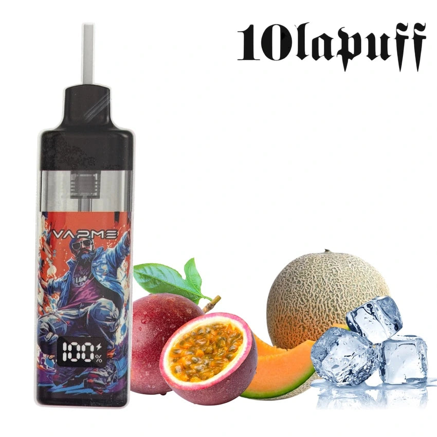 Puff Vapme 10 000 – Saveur Melon Fruit Passion Ice (2 % Nicotine)