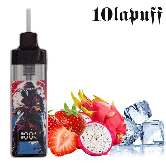 Puff Vapme 10 000 – Strawberry Dragon Fruit Ice Flavor (2% Nicotine)