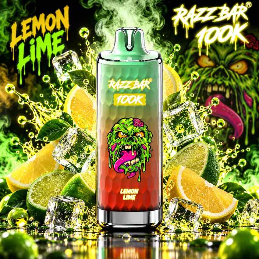 Puff Razzbar 100K Citron Vert – 100 000 Bouffées Rechargeable USB-C