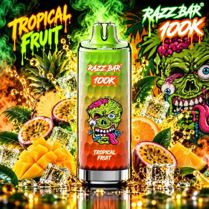Razzbar 100K – Puff Usa e Getta Ricaricabile da 100.000 Tiri – Scegli il tuo gusto