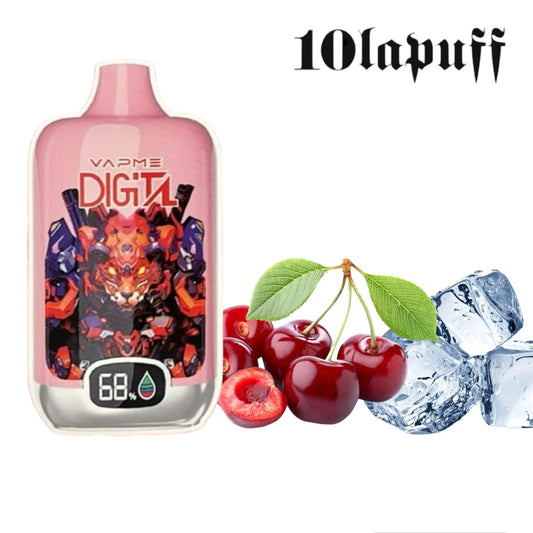 PUFF 12000 VAPME DIGITAL - Cerise glacée - 10lapuff