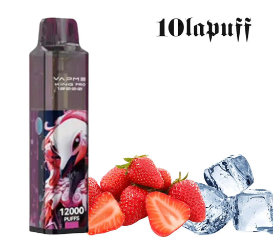PUFF 12000 VAPME PRO - Fraise glacée -