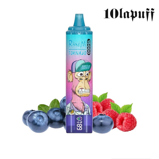 PUFF 15000 TORNADO RandM - Myrtille Framboise - 10lapuff