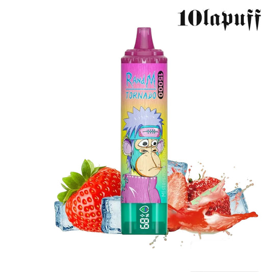 PUFF 15000 TORNADO RandM - Fraise Glacée - 10lapuff