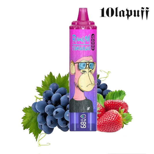 PUFF 15000 TORNADO RandM - Fraise Raisin