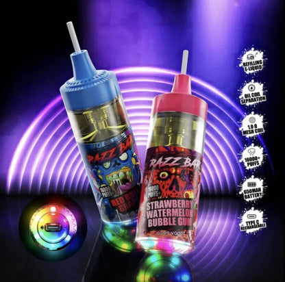 PUFF 16000 RAZZBAR  - Fruit Passion Kiwi Goyave - 10lapuff