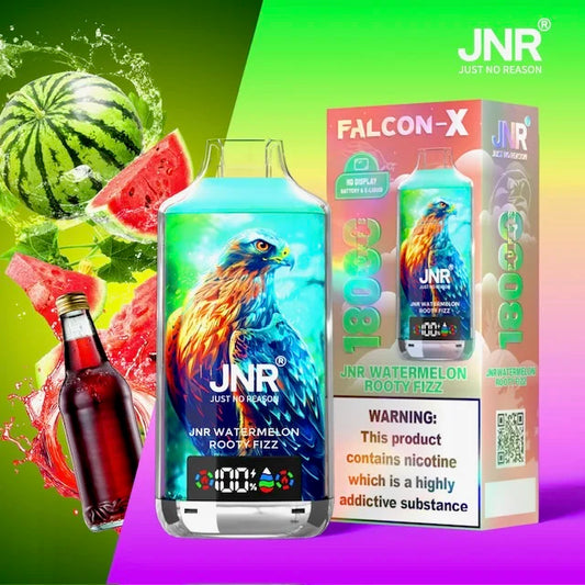 Puff 18000 Falcon X Jnr Watermelon Rooty Fizz – Pastèque & Soda Pétillant