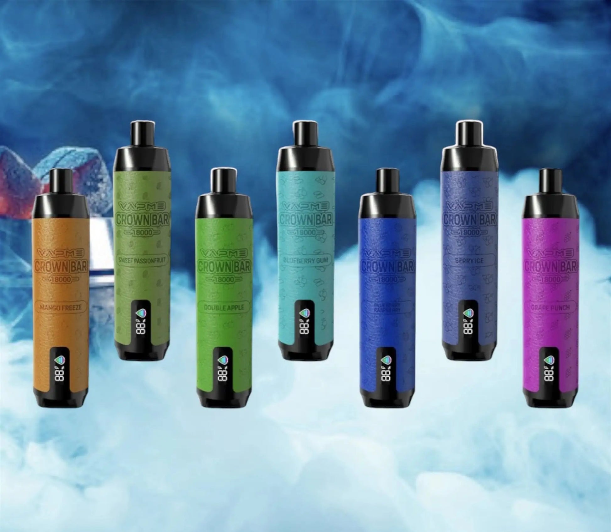 PUFF 18000 VAPME CROWN BAR - 12 flavors Available! 10lapuff PUFF 18000 VAPME CROWN BAR - 12 flavors Available! 10lapuff