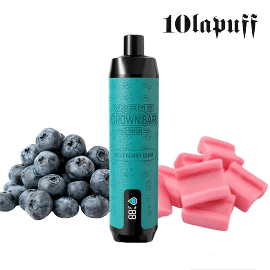 PUFF 18000 VAPME CROWN BAR  - Myrtille Bubblegum - 10lapuff
