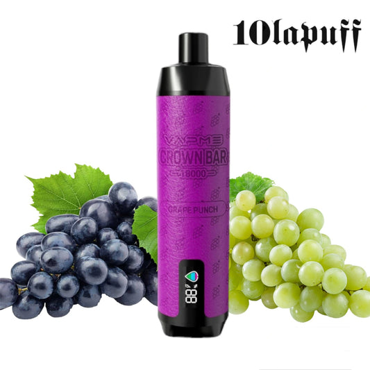 PUFF 18000 VAPME CROWN BAR  - Raisin Punch - 10lapuff
