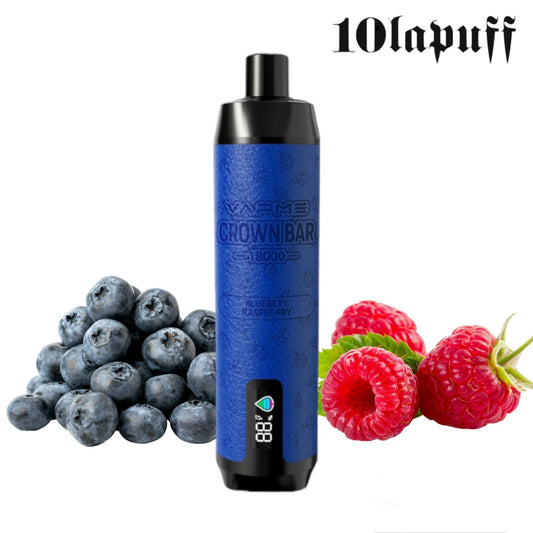 PUFF 18000 VAPME CROWN BAR  - Myrtille Framboise - 10lapuff