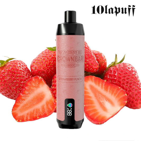 PUFF 18000 VAPME CROWN BAR  - Fraise Punch - 10lapuff
