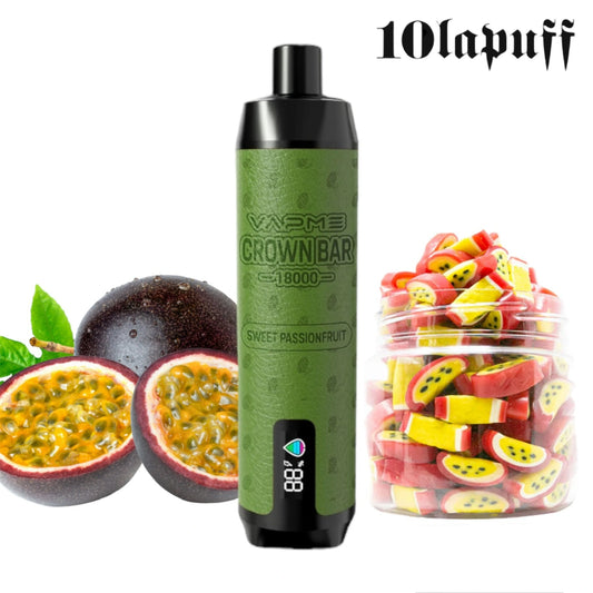 PUFF 18000 VAPME CROWN BAR  - Bonbon Fruits de la Passion - 10lapuff