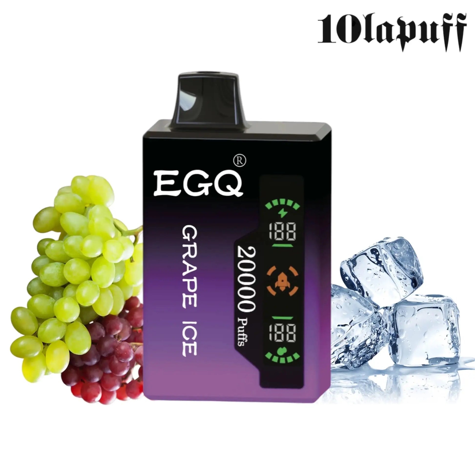 PUFF 20000 EGQ - Grape Ice: Fruity Freshness 10lapuff PUFF 20000 EGQ - Grape Ice: Fruity Freshness 10lapuff