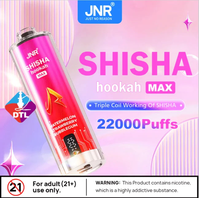 Puff JNR Shisha Hookah Max 22000 Waterpipe Vape DTL 29ml 2% NICOTINE 10lapuff Puff JNR Shisha Hookah Max 22000 Waterpipe Vape DTL 29ml 2% NICOTINE 10lapuff