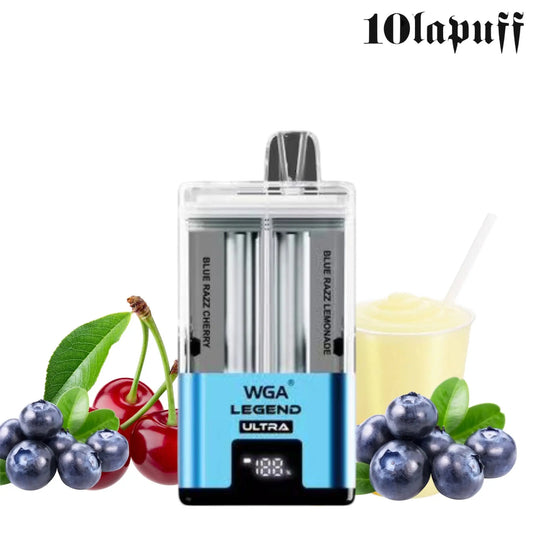 PUFF 30000 WGA LEGEND ULTRA Rechargeable Liquide - Blue Razz Cherry - Blue Razz Limonade