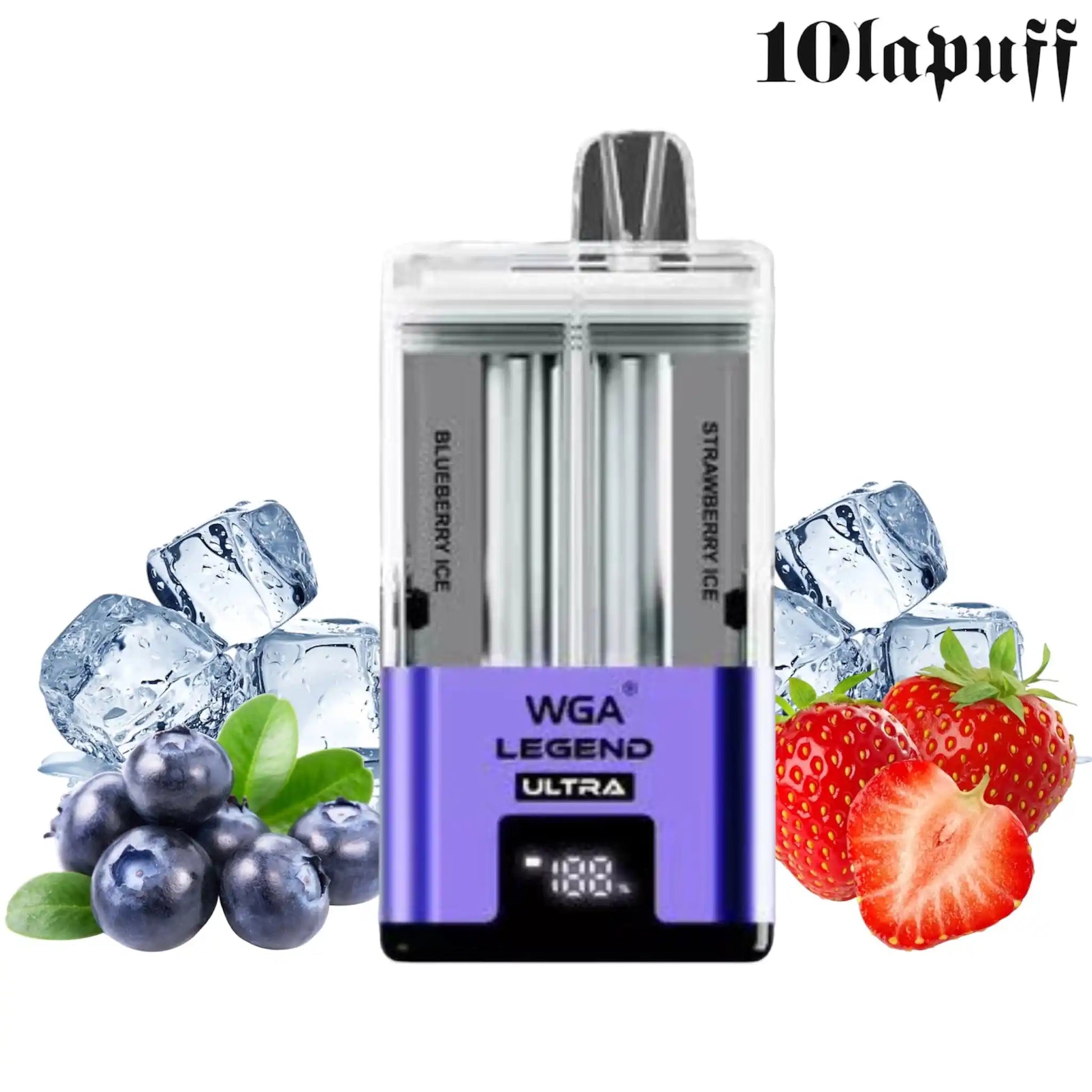 Puff 30000 WGA ULTRA LEGEND - Blueberry Ice & Strawberry Ice - 2% Nicotine 10lapuff Puff 30000 WGA ULTRA LEGEND - Blueberry Ice & Strawberry Ice - 2% Nicotine 10lapuff