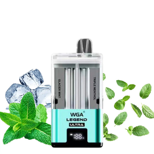 PUFF 30000 WGA LEGEND ULTRA Rechargeable Liquide - Menthe Ice & Triple Menthol