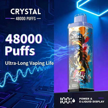 VAPME Crystal 48000 Blueberry Cranberry Cherry – Myrtille, Canneberge & Cerise