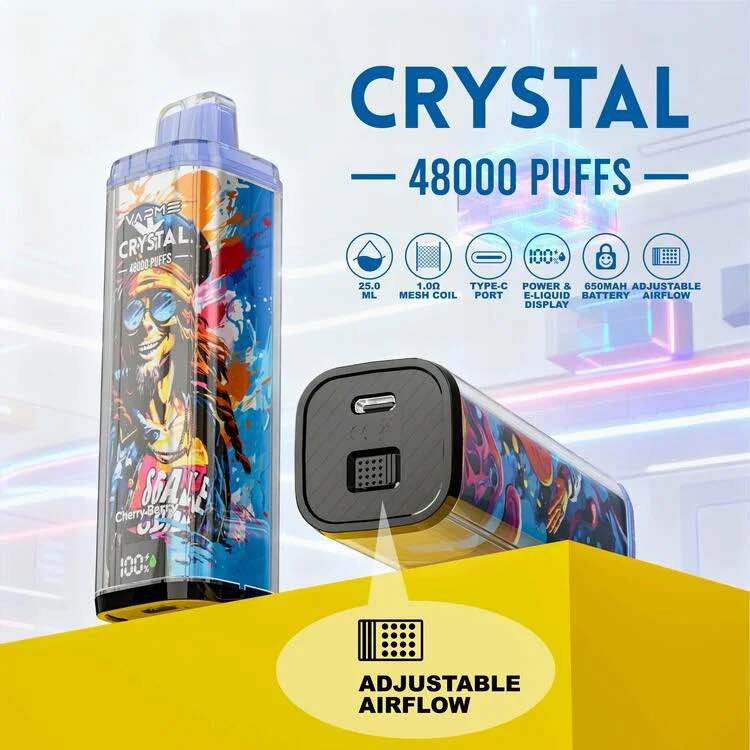VAPME Crystal 48000 Energy Drink Sigaretta Elettronica Ricaricabile MTL 10lapuff VAPME Crystal 48000 Energy Drink Sigaretta Elettronica Ricaricabile MTL 10lapuff
