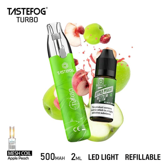 PUFF 5000 TASTEFOG Rechargeable Liquide - Pomme Pêche