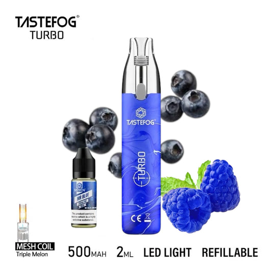 PUFF 5000 TASTEFOG Rechargeable Liquide - Mr Blue