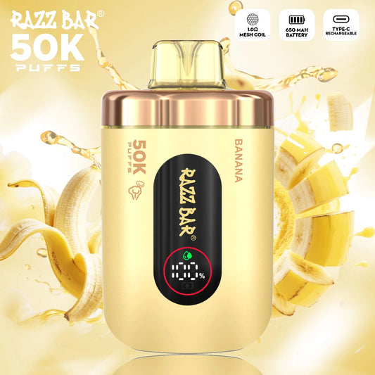 PUFF 50000 RAZZBAR - Banane -