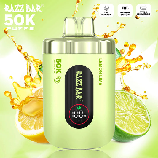 PUFF 50000 RAZZBAR - Limone Lime -
