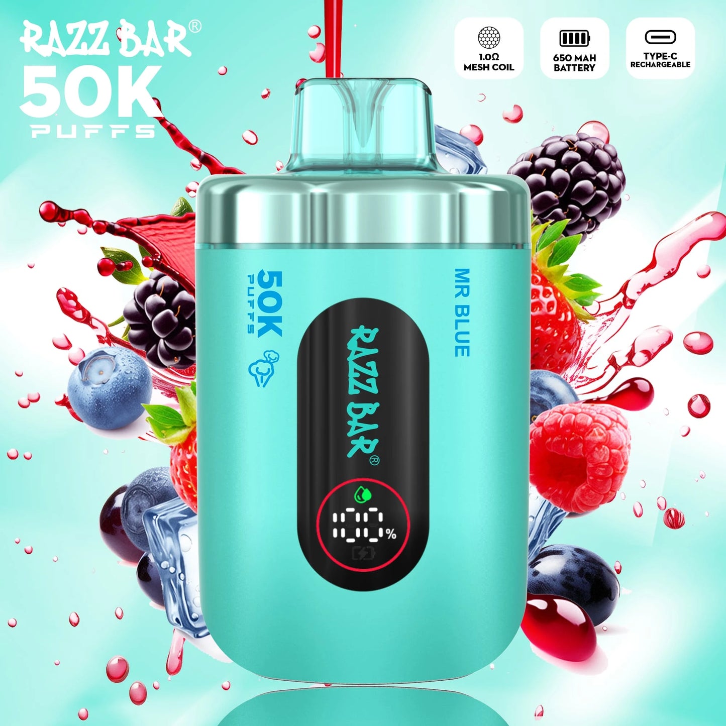 PUFF 50000 RAZZBAR - Signor Blu