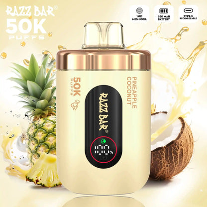 PUFF 50000 RAZZBAR - Pineapple  Coconut