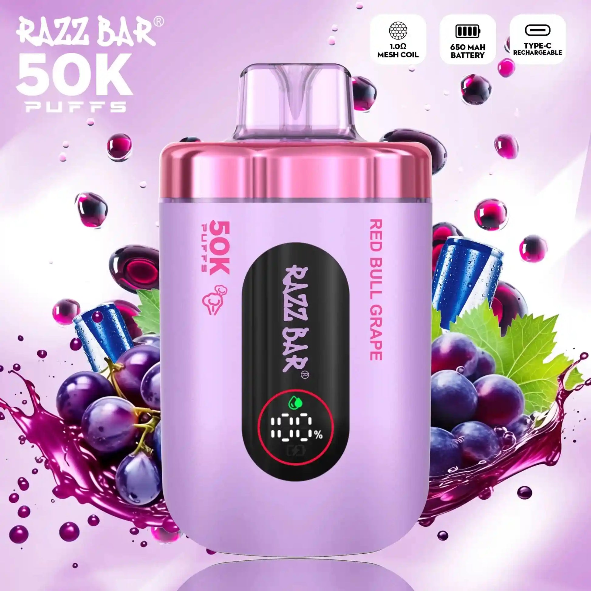 Puff 50000 Redbull Raisin nergisante, fruite & 50K bouffes 10lapuff Puff 50000 Redbull Raisin nergisante, fruite & 50K bouffes 10lapuff