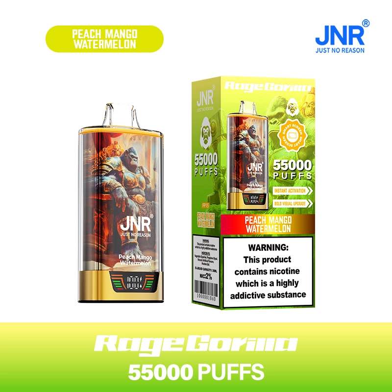 PUFF 55000 JNR RAGE GORILLA - Peach Mango Watermelon