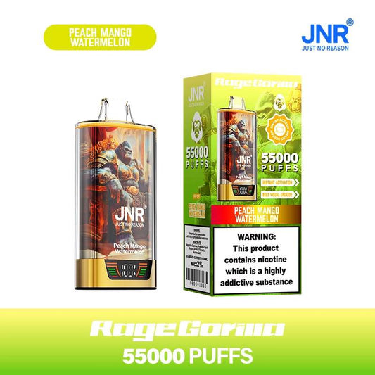 PUFF 55000 JNR RAGE GORILLA - Peach Mango Watermelon
