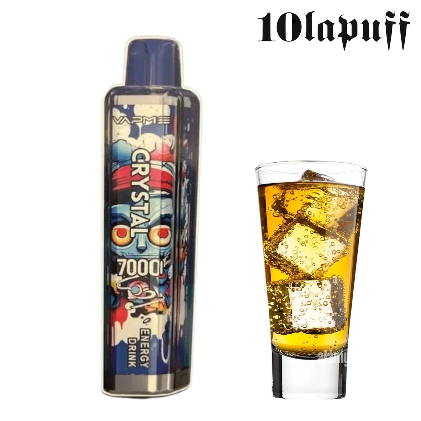 PUFF 7000 VAPME crystal - Energy drink