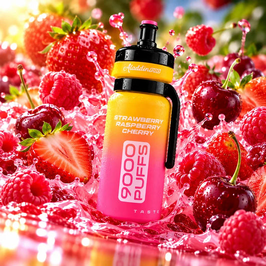 Puff 9000 Aladdin Pro – Strawberry Raspberry Cherry