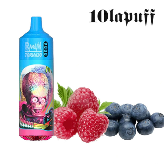 PUFF 9000 TORNADO RandM - Framboise Myrtille Acidulée - 10lapuff
