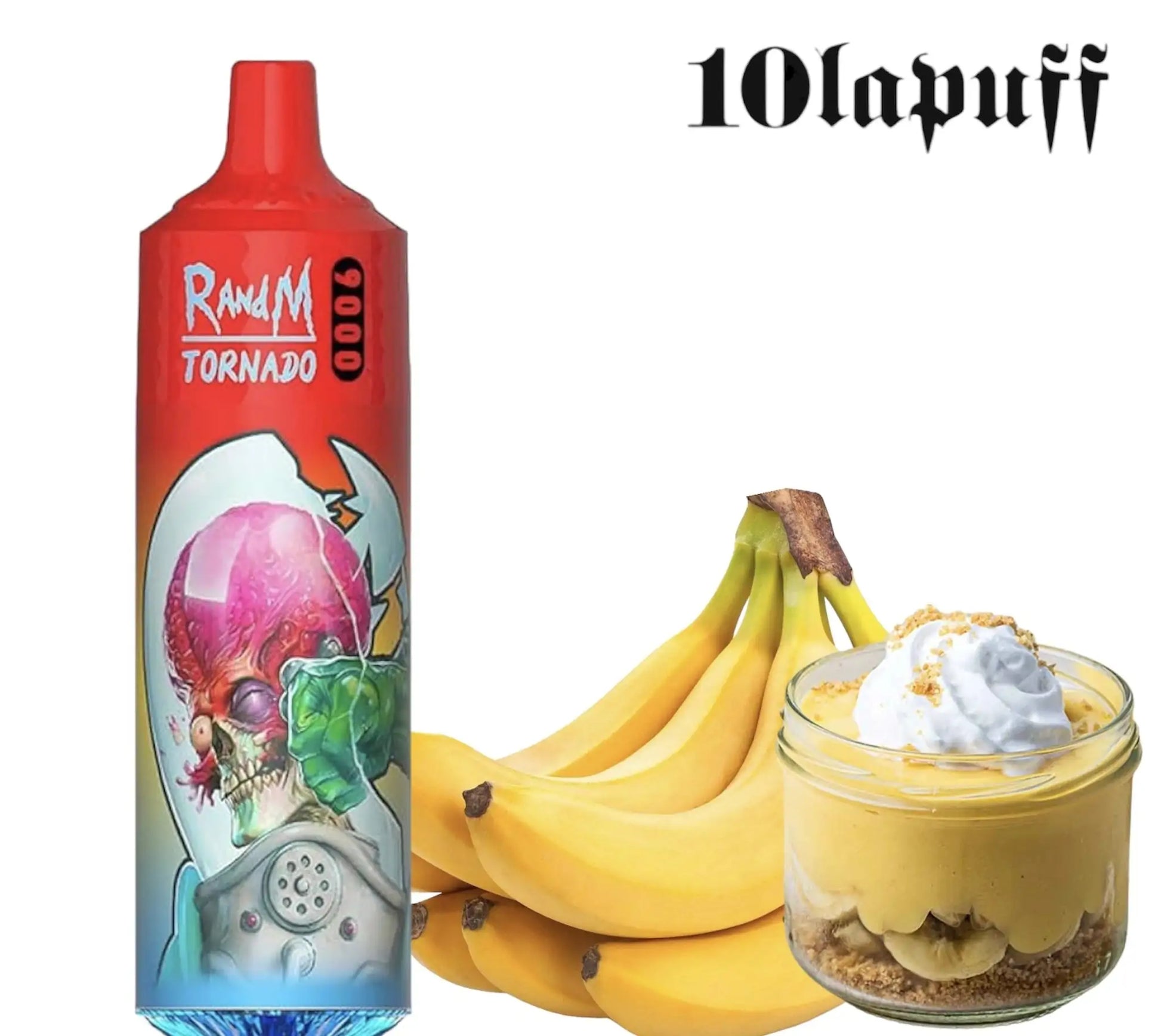 PUFF 9000 TORNADO RandM - Banana Custard - price 13.99 instead of 19.99 10lapuff PUFF 9000 TORNADO RandM - Banana Custard - price 13.99 instead of 19.99 10lapuff