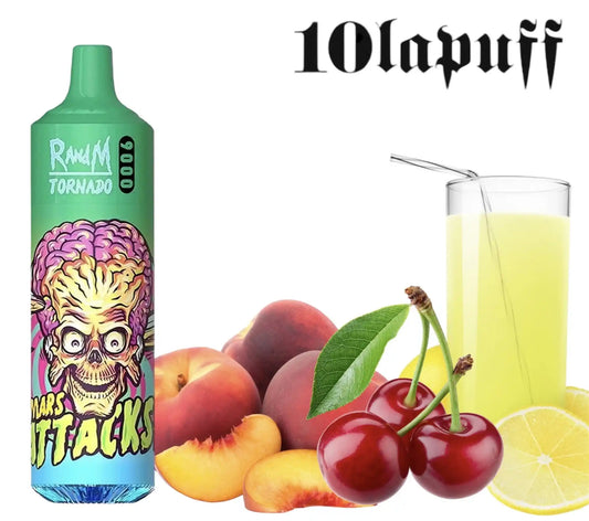 PUFF 9000 TORNADO RandM - Pêche Cerise Limonade